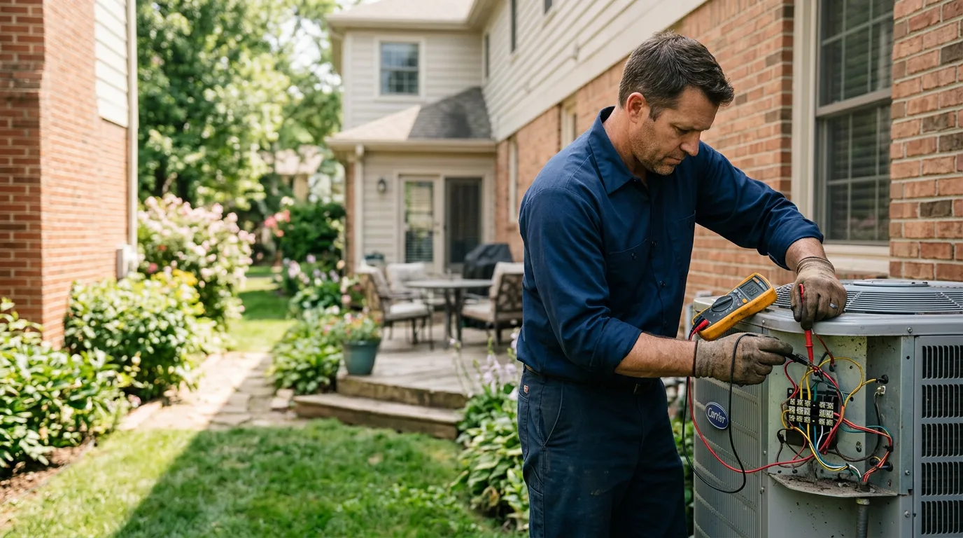 HVAC technician working near Mooresville, MO